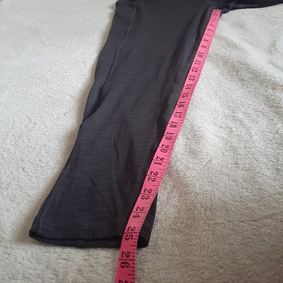 Prana Women's Size 2X Dark Gray Becksa Ribbed Comfort Fit Pockets 7/8 Leggings - Picture 12 of 13